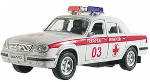 Машина ГАЗ-31105 Волга «Скорая помощь», 1:43