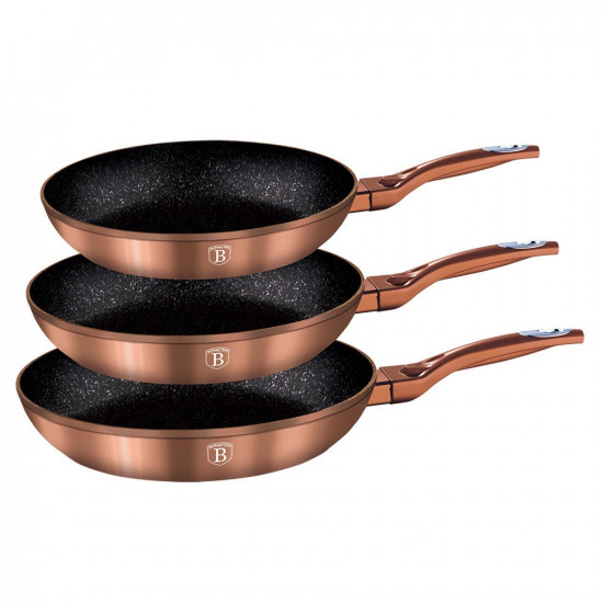Набор из 3 сковород «Copper Metallic Line» (диаметр 20/24/28 см)