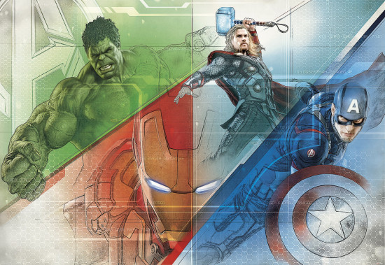 Фотообои «Avengers Graphic Art» (368 х 254 см)