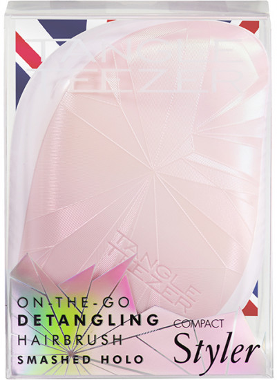 Расческа компактная «Smashed Holo Pink»