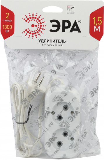 Удлинитель бытовой Эра