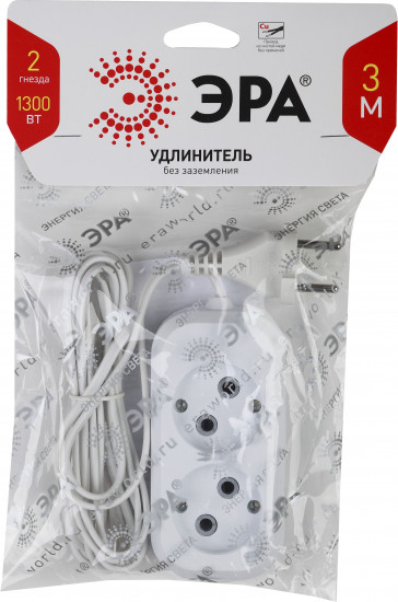 Удлинитель бытовой Эра