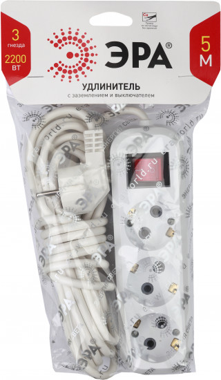 Удлинитель бытовой Эра