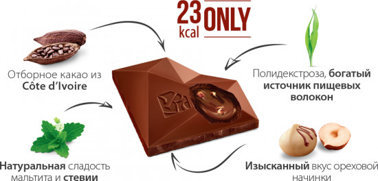 Шоколад молочный с ореховой начинкой