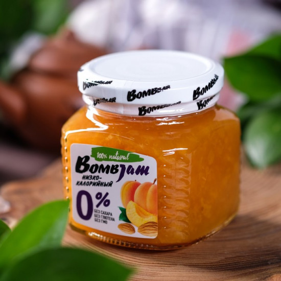 Джем низкокалорийный со вкусом абрикоса и миндаля