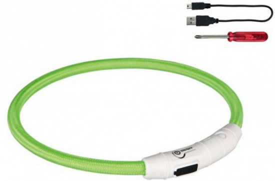 Ошейник мигающий с USB для собак