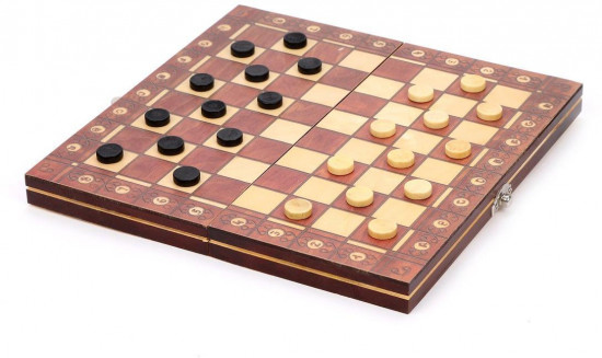 Игра настольная 3 в 1 «Шашки, шахматы, нарды»