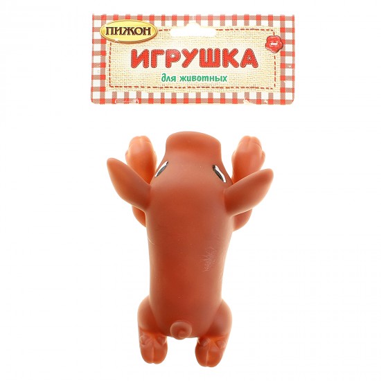 Игрушка пищащая для собаки «Буженина», цвет в ассортименте