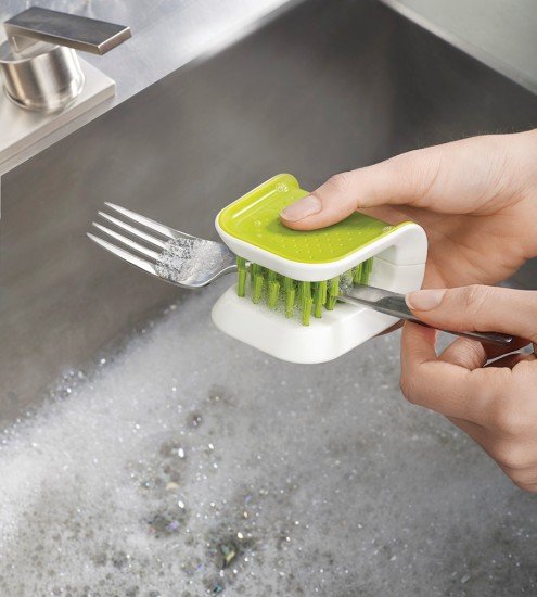Щетка для столовых приборов и ножей «BladeBrush» серая