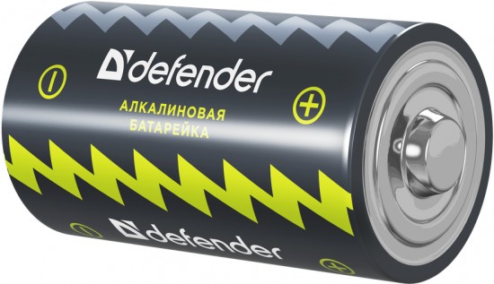 Батарея LR14-C «Defender» Alkaline LR14-2B, 2 штуки