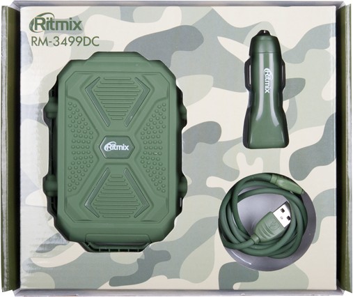 Аккумулятор внешний + зарядное устройство автомобильное Ritmix RM-3499DC