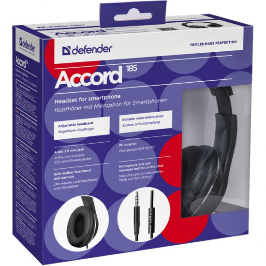 Наушники-накладные Defender Accord 185