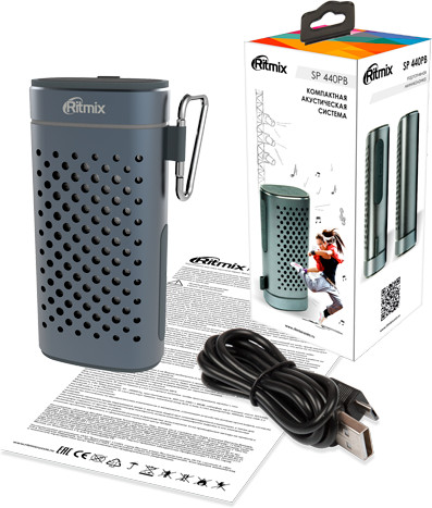 Компактная акустика RITMIX SP-440PB (серый)