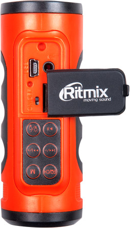 Компактная акустика RITMIX SP-520BC (оранжевый-черный)