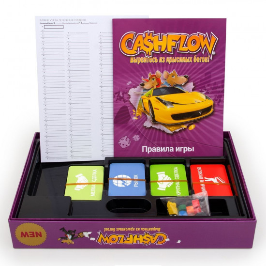 Настольная игра Cashflow «Как вырваться из крысиных бегов»