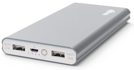 Аккумулятор внешний Ritmix RPB-12077P 12000 mAh (серый)