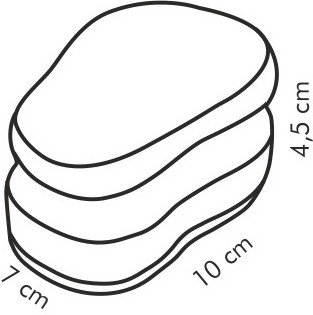 Губки кухонные для деликатных поверхностей (3 шт.)