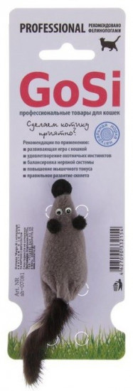 Игрушка для кошек «Мышь с норковым хвостом»
