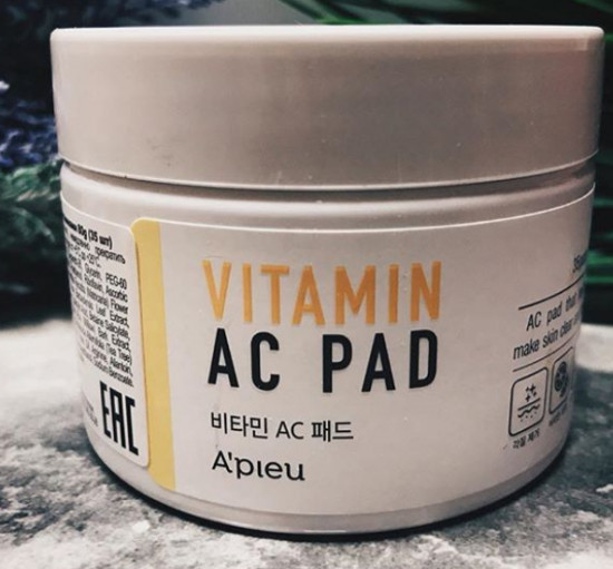Пилинг-диски для лица с AHA и BHA кислотами «Vitamin AC Pad»