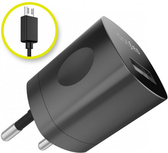 Зарядное устройство Dotfes C04 с кабелем Micro USB