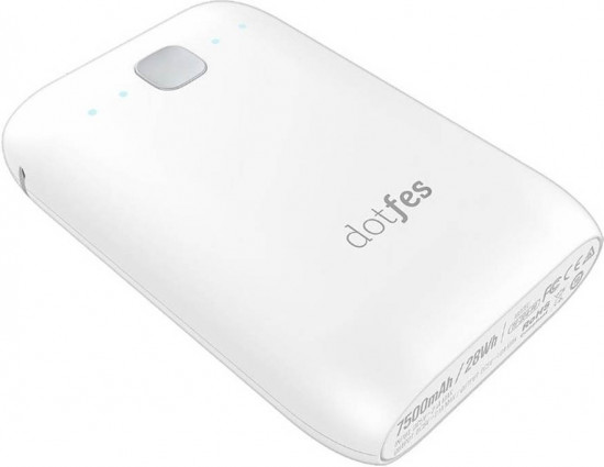 Аккумулятор внешний Dotfes D04-7 7500 mAh