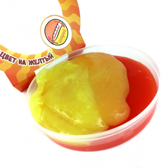 Жвачка для рук «Slime» меняет цвет на желтый