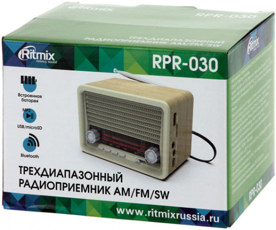 Радиоприемник портативный Ritmix RPR-030