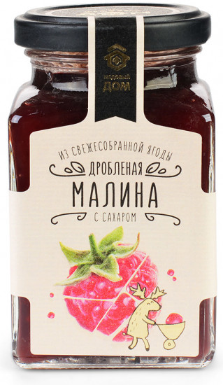 Малина дробленая с сахаром
