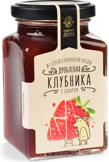 Клубника дробленая с сахаром