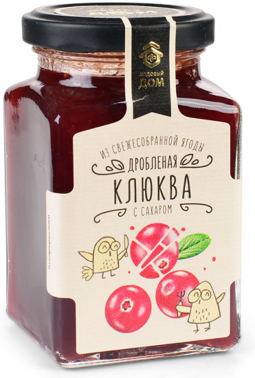 Клюква дробленая с сахаром