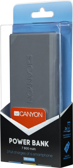 Аккумулятор внешний Canyon CNE-CPBF78DG 7800 mAh