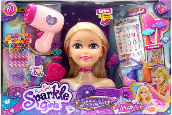 funville sparkle girlz styling head