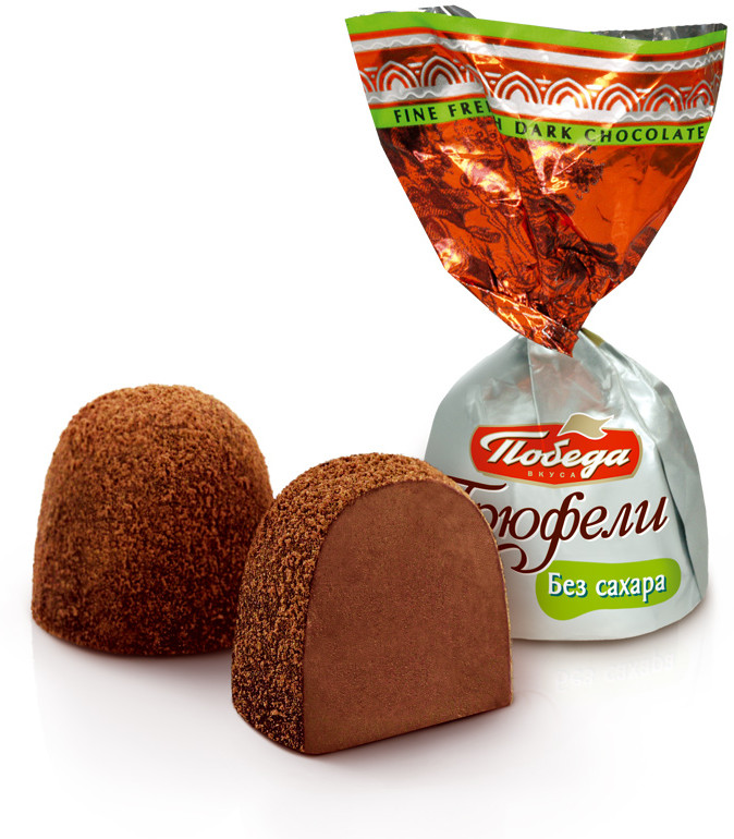 Трюфели шоколадные без сахара — Stevia — Победа — Купить за 1 243